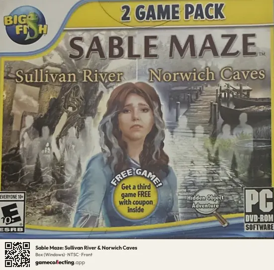 Sable Maze: Sullivan River & Norwich Caves Computer, NTSC box front