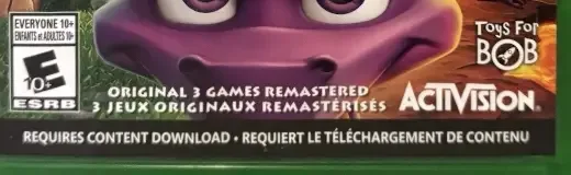 Spyro Reignited Trilogy, the ESRB box on its front