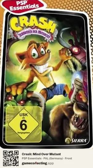 Crash: Mind Over Mutant PlayStation Portable, Germany box front