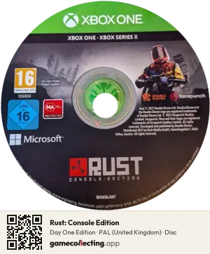 Rust: Console Edition Xbox One, PAL disc