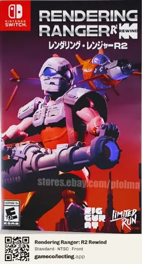 Rendering Ranger: R2 Rewind Nintendo Switch, NTSC box front