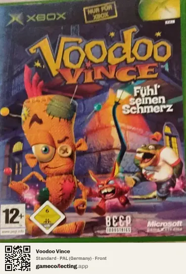 Voodoo Vince Xbox, Germany box front