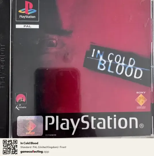 In Cold Blood PlayStation, United Kingdom box front