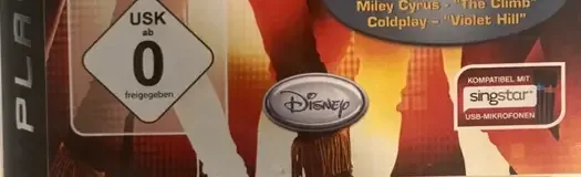 Disney Sing It: Pop Hits, the USK square on its front