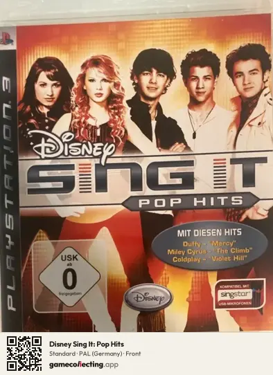 Disney Sing It: Pop Hits PlayStation 3, Germany box front