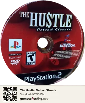 The Hustle: Detroit Streets PlayStation 2, NTSC disc