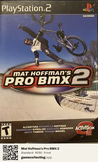 Mat Hoffman's Pro BMX 2 PlayStation 2, NTSC box front