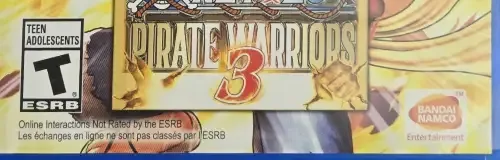 One Piece: Pirate Warriors 3, the ESRB box on its front