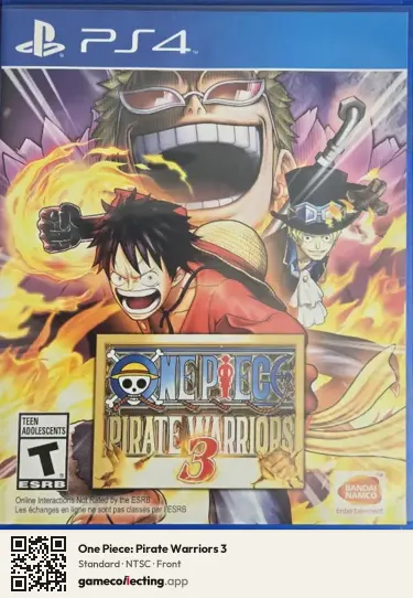 One Piece: Pirate Warriors 3 PlayStation 4, NTSC box front