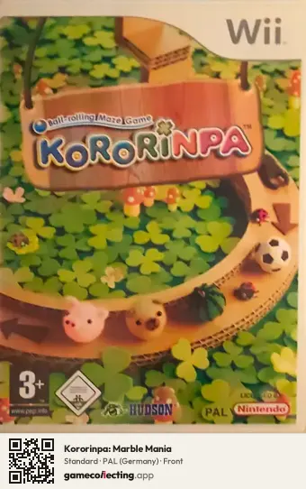 Kororinpa: Marble Mania Nintendo Wii, Germany box front