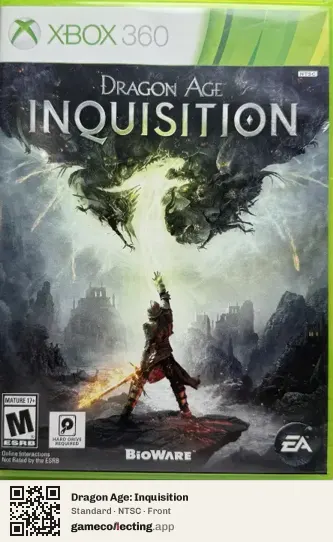 Dragon Age: Inquisition Xbox 360, NTSC box front