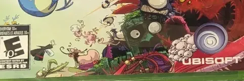 Rayman Origins, the ESRB box on its front