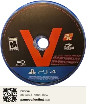 Evolve PlayStation 4, NTSC disc