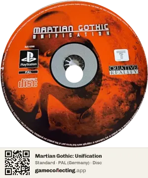 Martian Gothic: Unification PlayStation, PAL disc