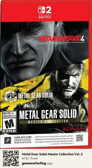Metal Gear Solid: Master Collection Vol. 2 Nintendo Switch 2, NTSC box front