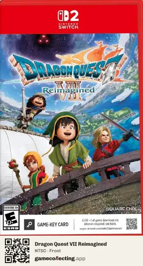 Dragon Quest VII Reimagined Nintendo Switch 2, NTSC box front