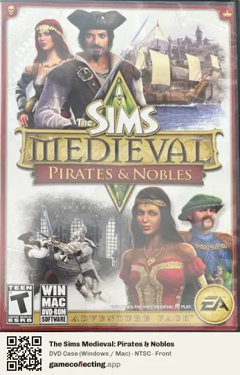 The Sims Medieval: Pirates & Nobles Computer, NTSC box front