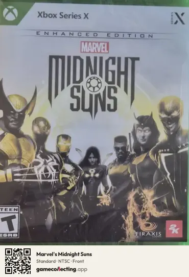 Marvel's Midnight Suns Xbox Series X, NTSC box front