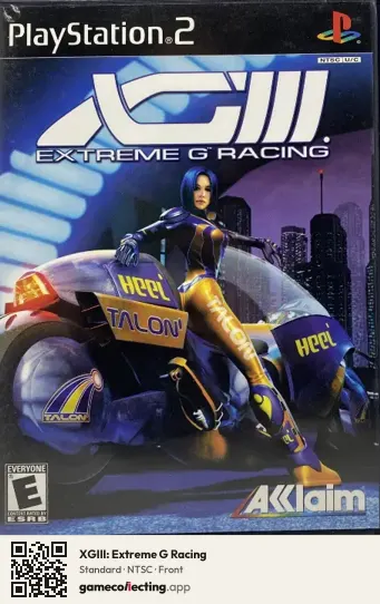 XGIII: Extreme G Racing PlayStation 2, NTSC box front