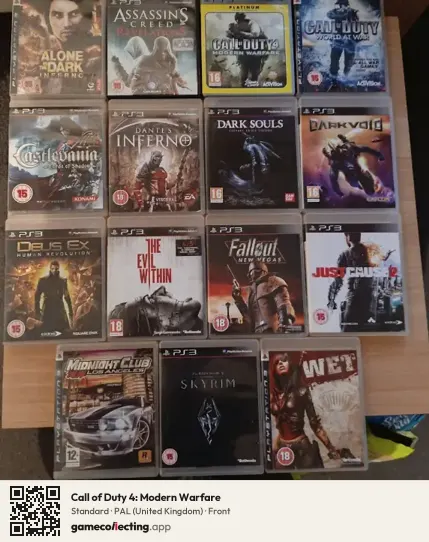 Call of Duty 4: Modern Warfare PlayStation 3, United Kingdom box front