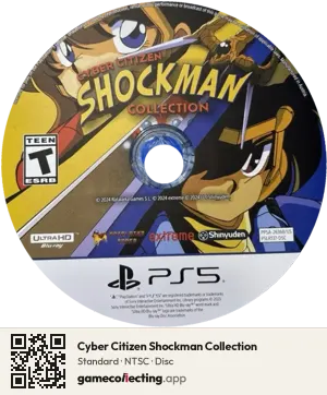 Cyber Citizen Shockman Collection PlayStation 5, NTSC disc
