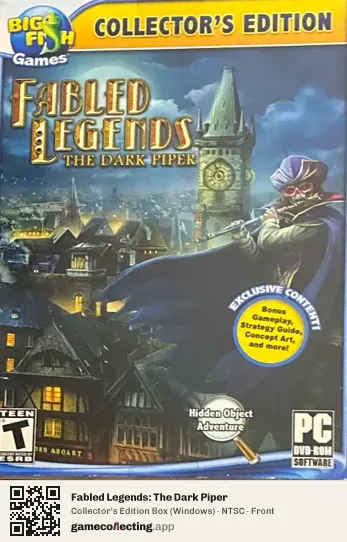Fabled Legends: The Dark Piper Computer, NTSC box front
