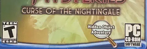 Macabre Mysteries: Curse of the Nightingale, the ESRB box on its front