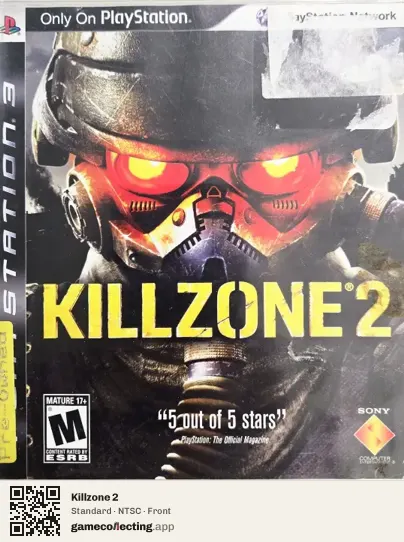 Killzone 2 PlayStation 3, NTSC box front
