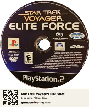 Star Trek: Voyager: Elite Force PlayStation 2, NTSC disc