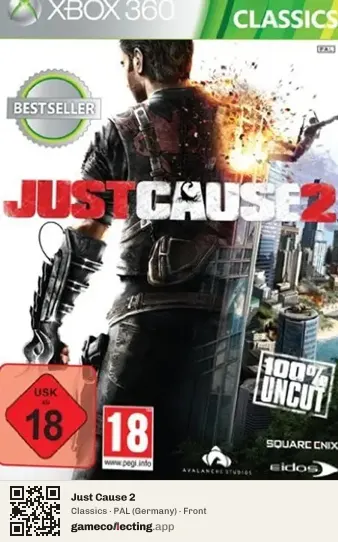 Just Cause 2 Xbox 360, Germany box front