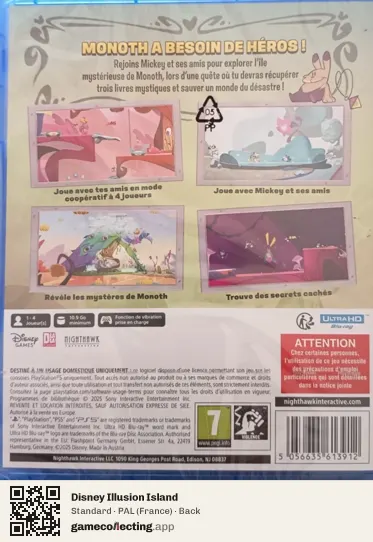 Disney Illusion Island PlayStation 5, France box back