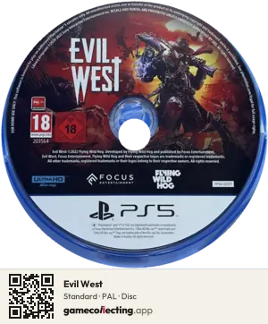 Evil West PlayStation 5, PAL disc