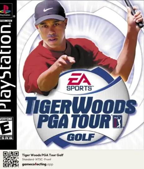 Tiger Woods PGA Tour Golf PlayStation, NTSC box front