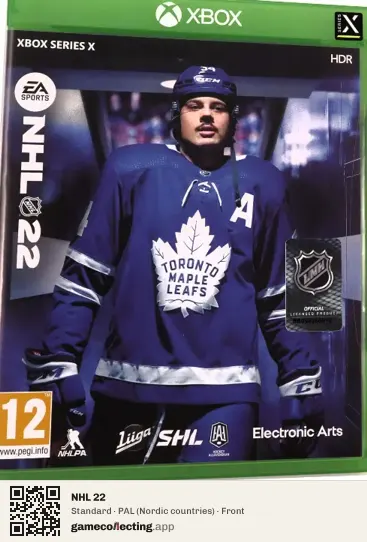 NHL 22 Xbox Series X, Nordic countries box front