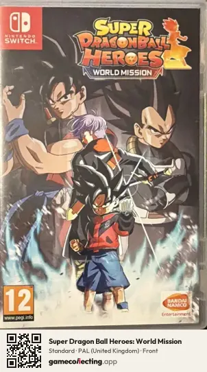 Super Dragon Ball Heroes: World Mission Nintendo Switch, United Kingdom box front