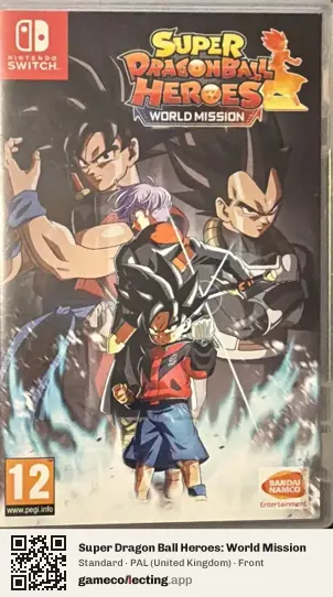 Super Dragon Ball Heroes: World Mission Nintendo Switch, United Kingdom box front