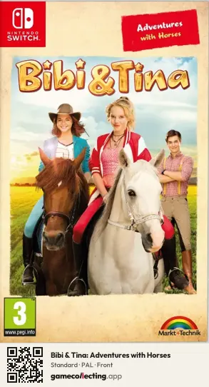 Bibi & Tina: Adventures with Horses Nintendo Switch, PAL box front