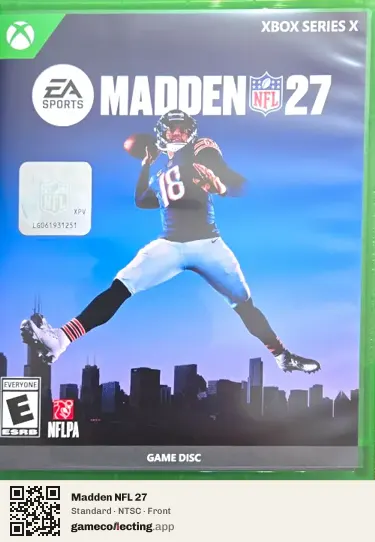 Madden NFL 27 Xbox Series X, NTSC box front