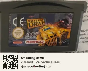 Smashing Drive Game Boy Advance, PAL cartridge label