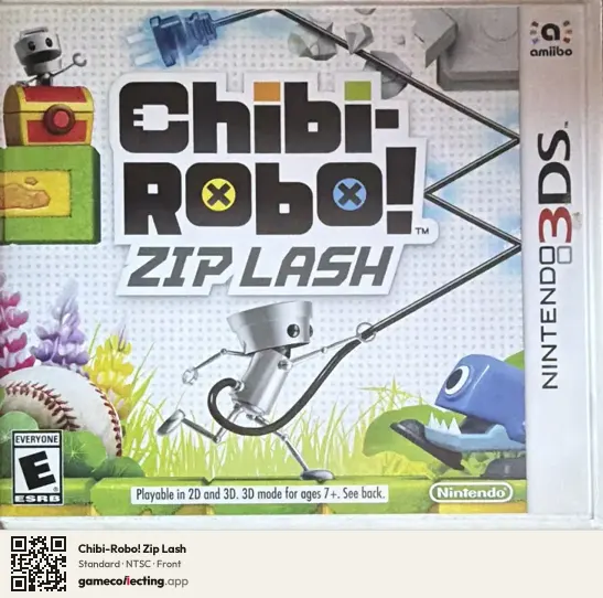 Chibi-Robo! Zip Lash Nintendo 3DS, NTSC box front
