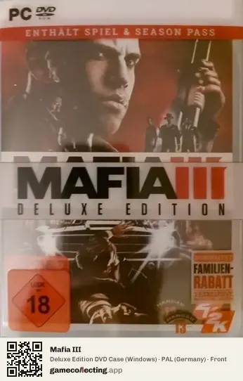 Mafia III Computer, Germany box front