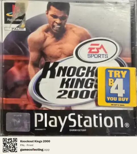 Knockout Kings 2000 PlayStation, PAL box front