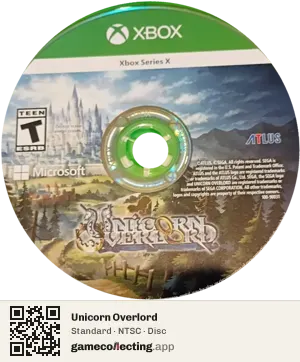Unicorn Overlord Xbox Series X, NTSC disc