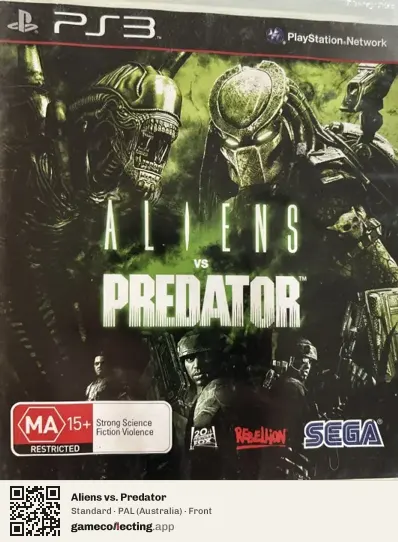 Aliens vs. Predator PlayStation 3, Australia box front