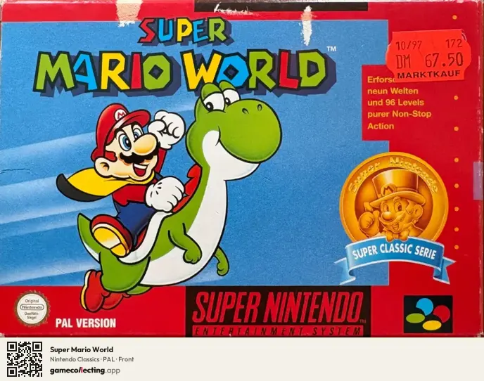 Super Mario World Super Nintendo Entertainment System, PAL box front