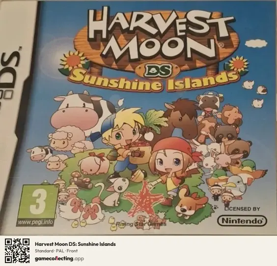 Harvest Moon DS: Sunshine Islands Nintendo DS, PAL box front