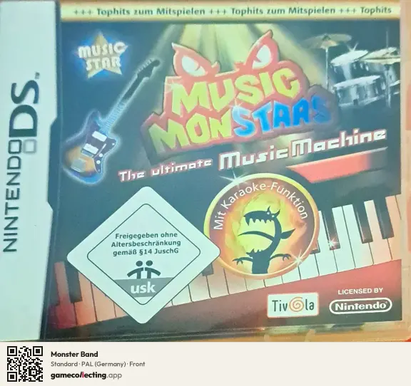 Monster Band Nintendo DS, Germany box front