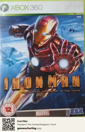 Iron Man Xbox 360, United Kingdom box front