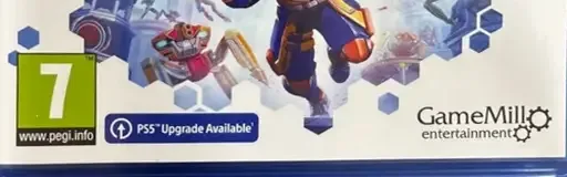 Nerf Legends, the PEGI square on its front