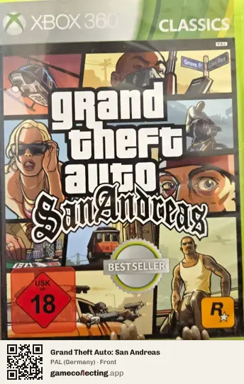Grand Theft Auto: San Andreas Xbox 360, Germany box front